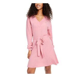 Sequin Hearts Pink Long Sleeve Sweater Dress NWT